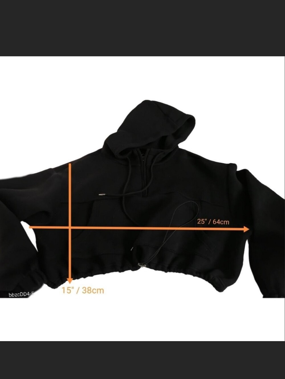 🐨🐨Black cropped hoodie